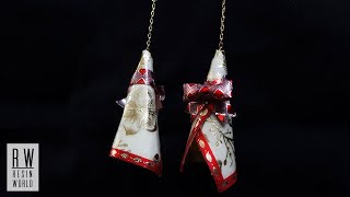 DIY Resin Christmas Earrings  レジンクリスマスイヤリング