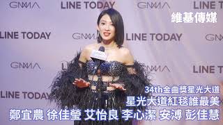 34th金曲獎星光大道　星光大道紅毯誰最美　鄭宜農 徐佳瑩 艾怡良 李心潔 安溥 彭佳慧