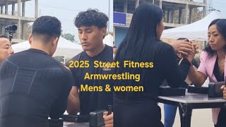 Street Fitness 2025 | CT square Chumu | Mens \u0026 women Armwrestling #bodybuilding #armwrestling