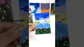 Easy MountainPainting l acrylicpainting shortsl#art #artshorts #shorts #painting #mountain #trending