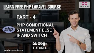 PART 4| ELSE IF AND SWITCH | PHP MALAYALAM TUTORIAL FOR BEGINNERS | HEXCENT