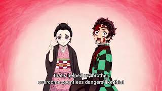 Tanjiro's secret is revealed by Nezuko :- Demon Slayer season 2 episode 17