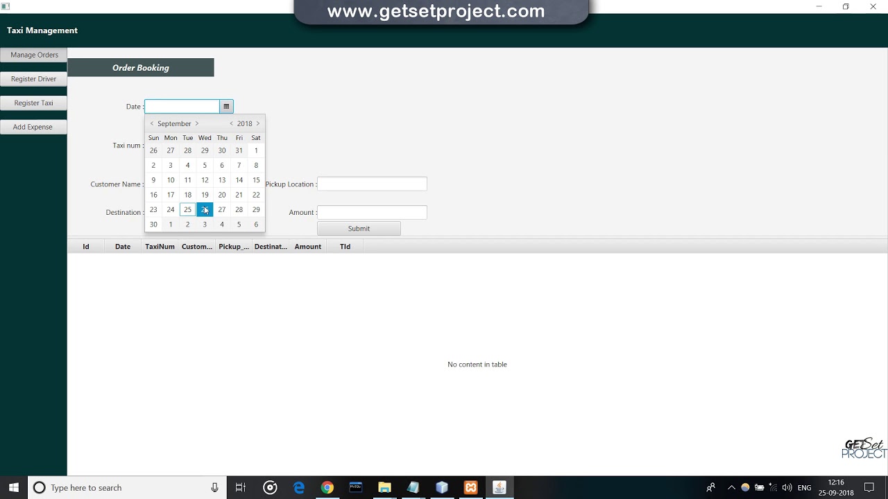 Taxi Management Java Mini Dbms Mysql Project Youtube