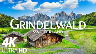 Grindelwald 4K • Relaxation Film, Explore Switzerland's Most Beautiful Village with Calming Music