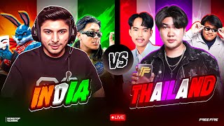 NG 🇮🇳 vs THAILAND🇹🇭 || LINGUM CHALLENGED US 😡 TO DEFEAT INDIAN SERVER #nonstopgaming -free fire live