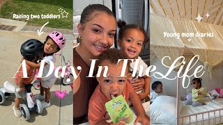 A DAY IN THE LIFE OF A 22 YR OLD MOM WITH TWO TODDLERS| The Unfiltered Reality Of Motherhood!