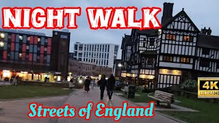 Coventry City centre night walk UK