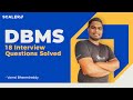 DBMS Interview Questions and Answers Solved Step by Step | Database Management System Tutorial