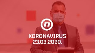 Nacionalni stožer objavljuje informacije o koronavirusu 23.3.2020.