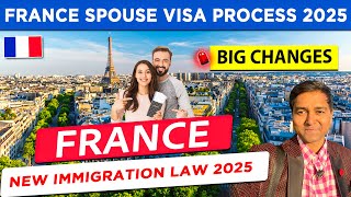 France Spouse Visa Full Process 2025 ! Big Changes | France New immigration law 2025 |Dependent Visa