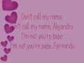 Lady Gaga - Alejandro Lyrics