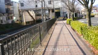 京都嵐電　北野線「(B1)撮影所前駅」の風景