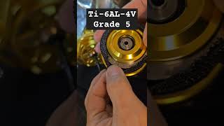 Explanation about titanium Ti-6Al-4V(Grade 5) spool top ring , reel spool edge and spool protection