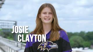 NFL FLAG Players of the Year Finalist :  JOSIE CLAYTON