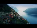 【4k】drone raw footage this is switzerland 2020 lugano gandria ultrahd stock video