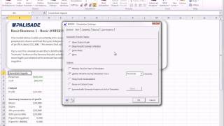 @RISK Guided Tour - Basic Features - Simulation Settings