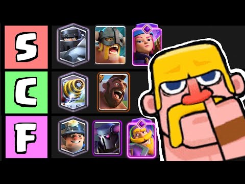 Ranking Every Card in Clash Royale But I'm an Idiot