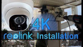 How to install Reolink Security 4K PoE Cameras Outside - in DETAIL