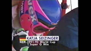 KATJA SEIZINGER Albertville 1992 SUPER G