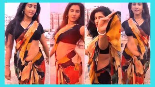 || Glamorous Beauty Anchor VISHNU PRIYA Hot Navel Show Stunning Dance Poses Video || #vishnupriya