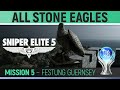 Sniper Elite 5 - Mission 5 - All Stone Eagle Locations 🏆 Festung Guernsey