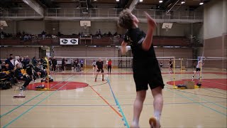 Badminton JySS Elite Nice Rallies Puhakka vs Leskelä Match