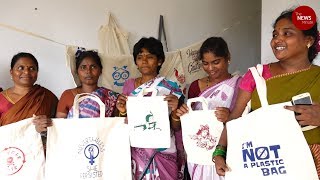 Making cloth bags, Paalaguttapalle’s Dalit women are turning their lives around