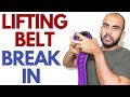 Inzer Belt Break In - How to Break in a Powerlifting Belt