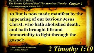 2 Timothy Chapter 1 - Bible Book #55 - The Holy Bible KJV Read Along Audio/Video/Text
