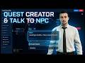 Quest Creator & Talk To NPC [ESX/QBCORE/QBOX] FiveM - Mic Scripts