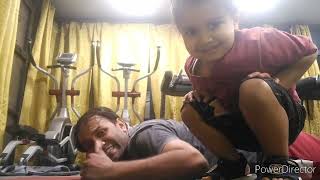 Pushup with My Son | Father Son Relationship | Gym with My 2 Year Old Son | Child Custody