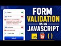 Form Validation Using Regular Expressions in Javascript | Password Validation | Email Validation