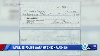 Manlius Police warn of new scam: Check washing