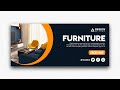 Furniture Ad Banner Design in Affinity Designer on iPad