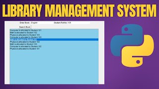 GUI Python Projects: Library Management System with Tkinter