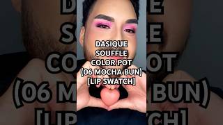 LIP SWATCH: DASIQUE Souffle Color Pot in 06 Mocha Bun. ☕️🧡 #makeup #kbeauty #dasique #lipswatch