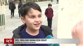 Tətil, yoxsa dərs oxumaq üçün fürsət?