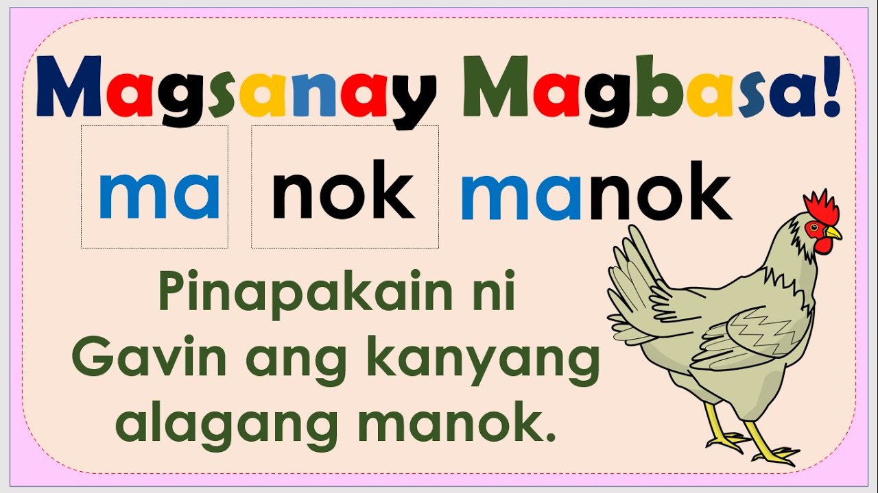 Matutong Bumasa | Pagbasa Ng Mga Pangungusap | Magsanay At Matutong ...