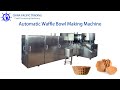 Ice Cream Waffle Making Machine|Automatic Waffle Bowl Production Line