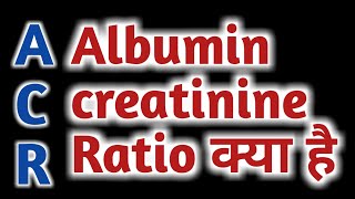 Albumin creatinine ratio | Albumin creatinine ratio explained