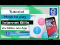 Hoe to pay internet bill in Globe One app