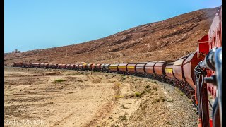 SNTF : MY CAB RIDE EXPERIENCE in Southern Algeria, departure from BISKRA, FREIGHT TRAINS HD1080