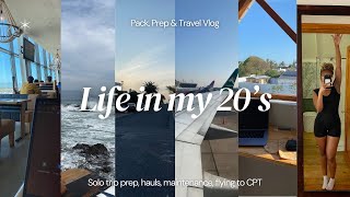 LIFE IN MY 20's: SOLO TRIP PREP | Packing, Endless Hauls and Fly with me