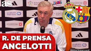 CARLO ANCELOTTI, rueda de prensa COMPLETA | REAL MADRID - FC BARCELONA | FINAL SUPERCOPA ESPAÑA hoy