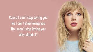 Phil Collins - Can't Stop Loving You (Taylor Swift Cover) [Full HD] lyrics
