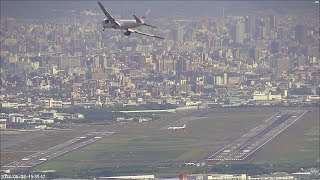 2018.05.22【逆ラン】伊丹14ハイライト｜ITM Using RWY 14｜大阪空港ライブカメラ