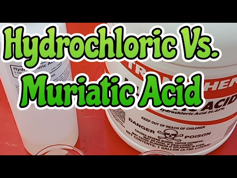 Is muriatic acid Hydrochloric acid?