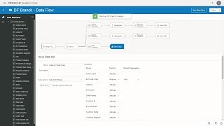 Using Branching Node in Oracle DV Data Flows