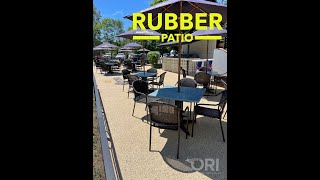 Corona Patio done in Rubber Surfacing by Ontario Rubber Installations