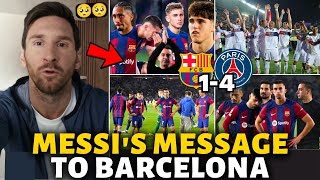 🚨URGENT! MESSI SENDS A MESSAGE TO BARCELONA AFTER ELIMINATION FROM THE CHAMPIONS! BARCELONA NEWS!